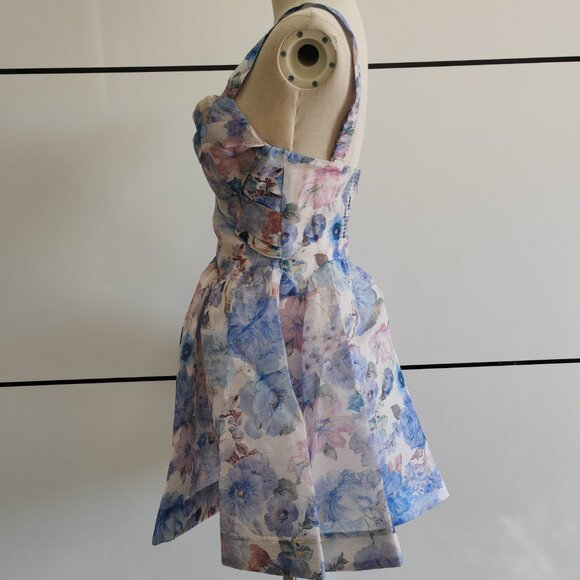 Zimmerman Rebellious style pleated mini floral dress - Picture 3 of 11